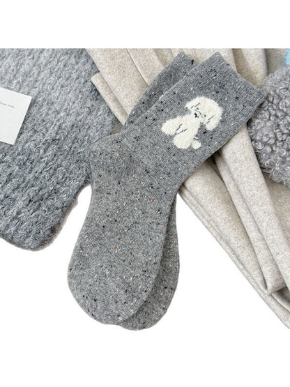 Rufia - Soft Dog Accent Crew Socks