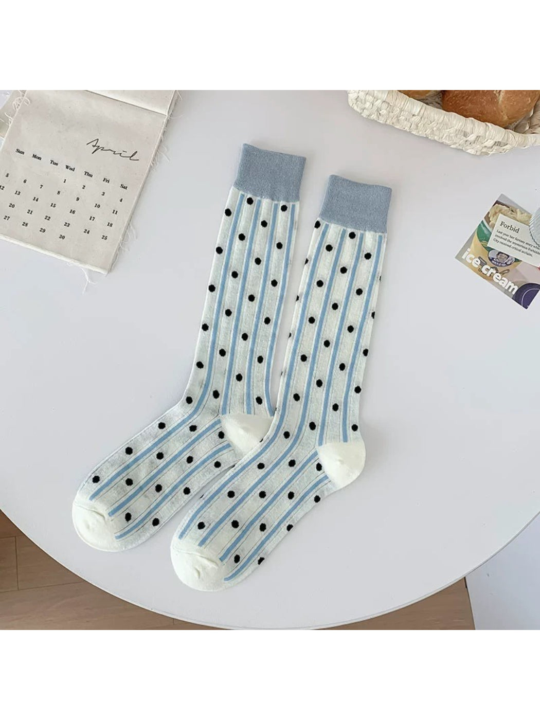 Rufia - Soft Heart Dot Crew Socks product image 6