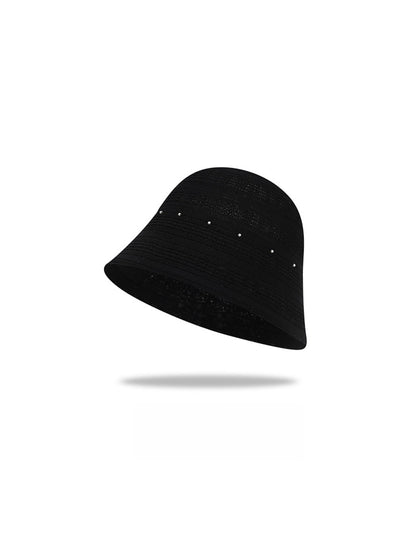 Haila - Hollow-Out Round Crown Women's Bucket Hat