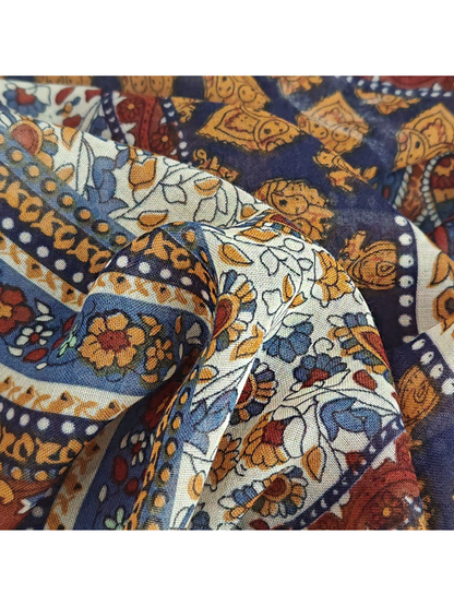 Scarvii - Vintage Paisley Border Scarf