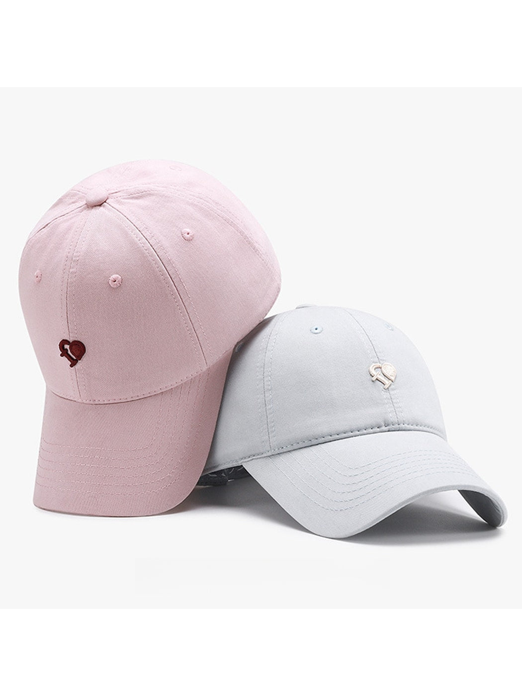 Haila - Curved Brim Letter Detail Baseball Cap