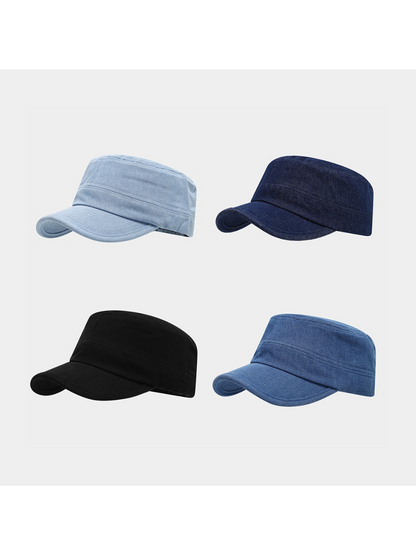 Haila - Flat Top Curved Brim Cadet Cap