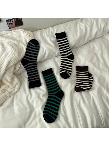 Rufia - Classic Bold Stripe Crew Socks