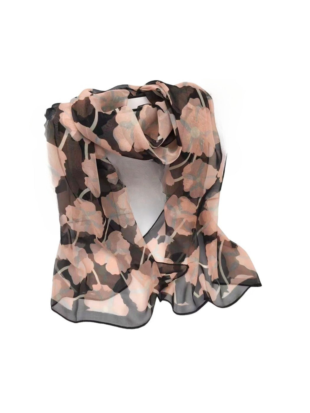 Scarvii - Floral Print Scarf - Elegant & Lightweight