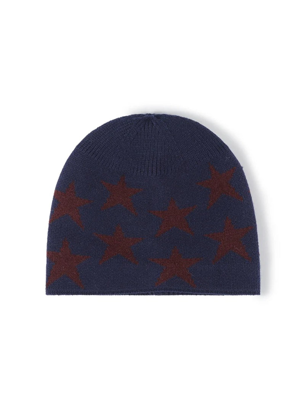 Haila - Star Jacquard Fleece-Lined Knit Beanie
