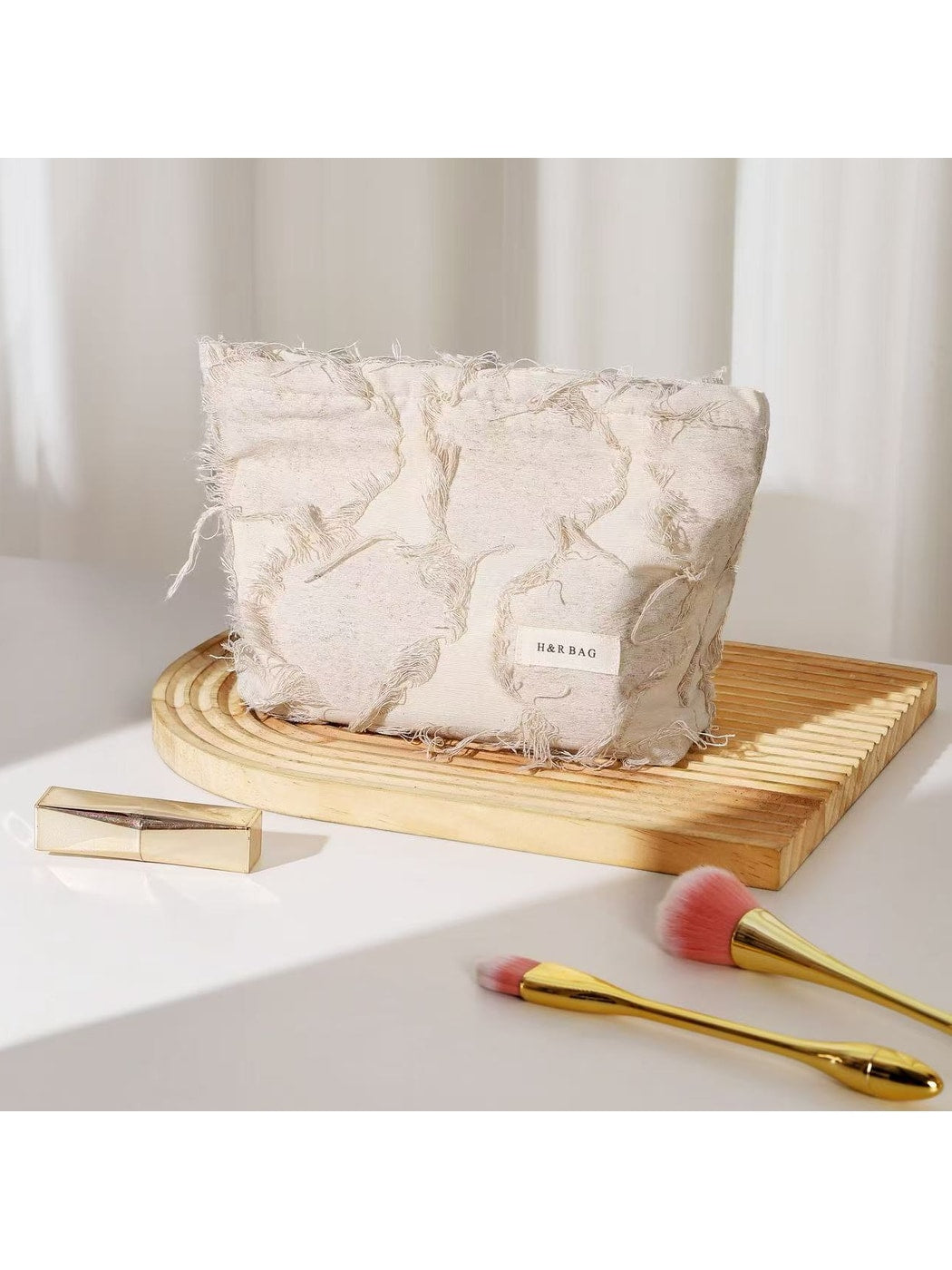 Cosbai - Retro Tassels Travel Makeup Bag
