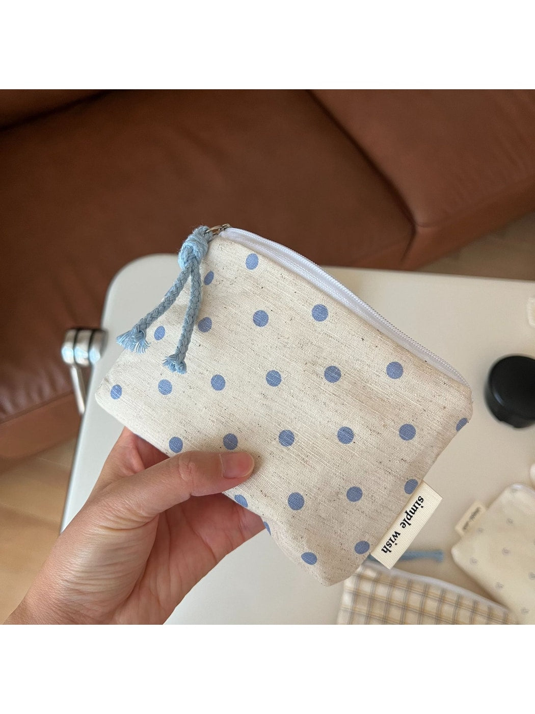 Cosbai - Classic Patterned Zipper Coin Purse