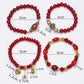 Bauai - 4-in-1 Stylish Charm Stackable Bracelet Set With Pendants