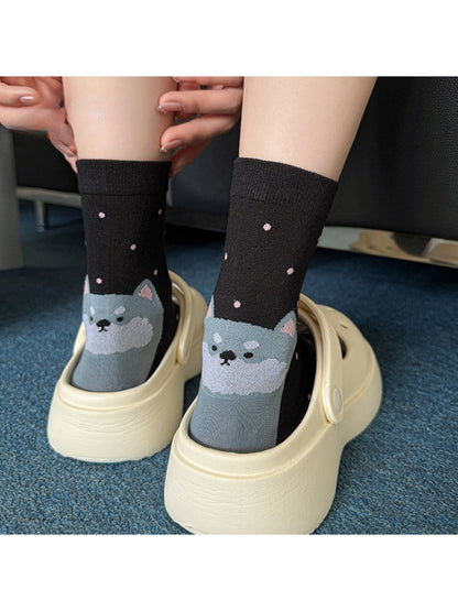 Rufia - Cute Animal Motif Crew Socks product image 2