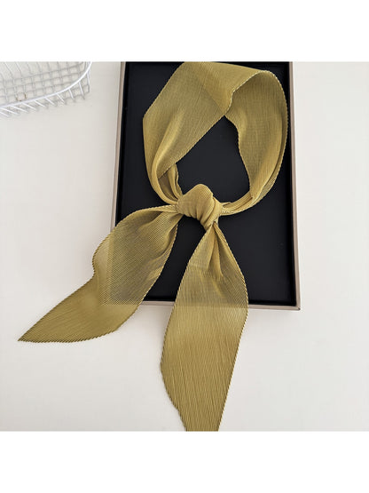 Scarvii - Elegant Narrow Solid Color Scarf