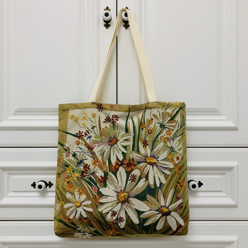 Floral Large Capacity Tote Bag