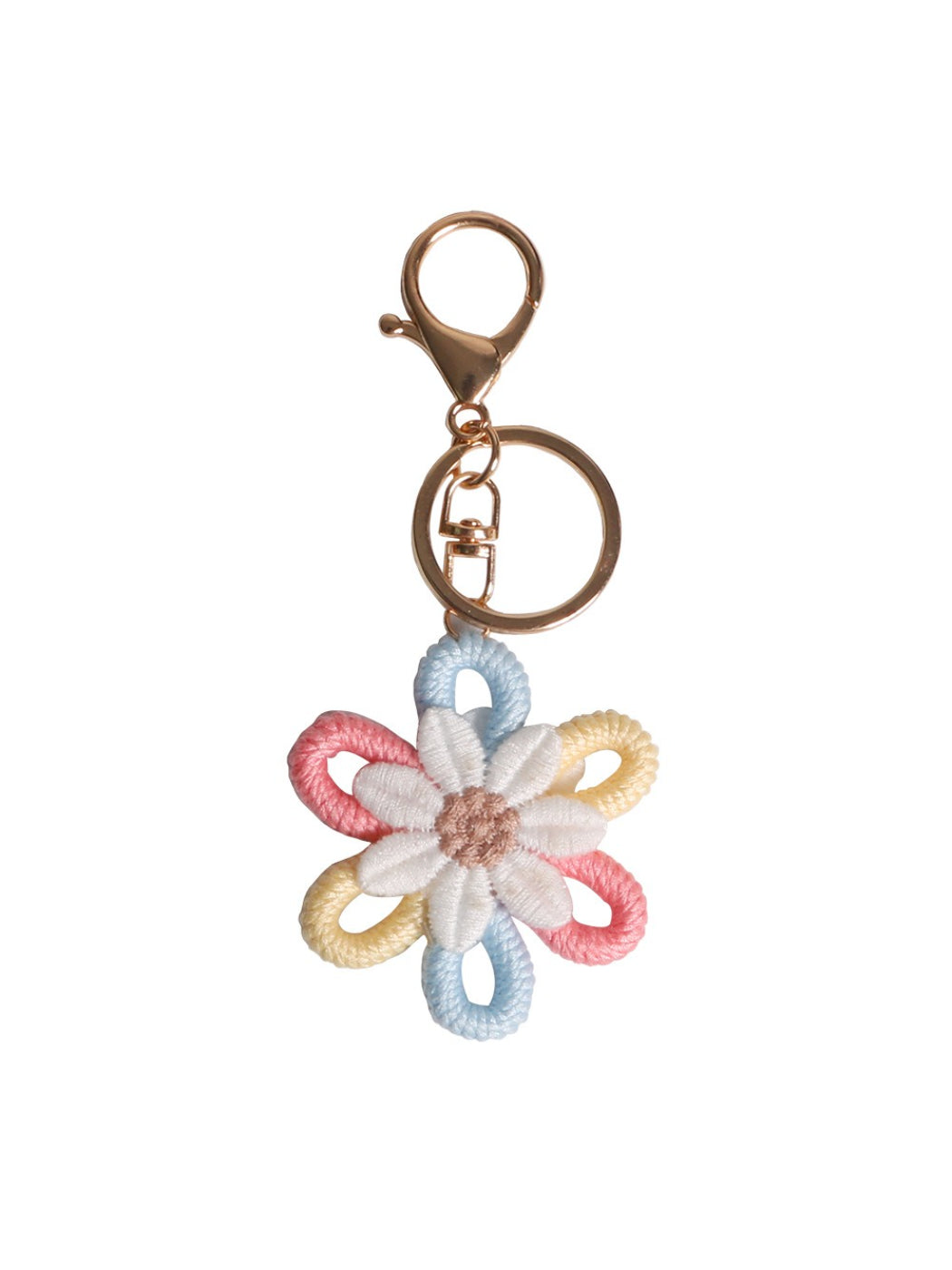 Koco Colorful Flower Loop Keychain Charm product shape