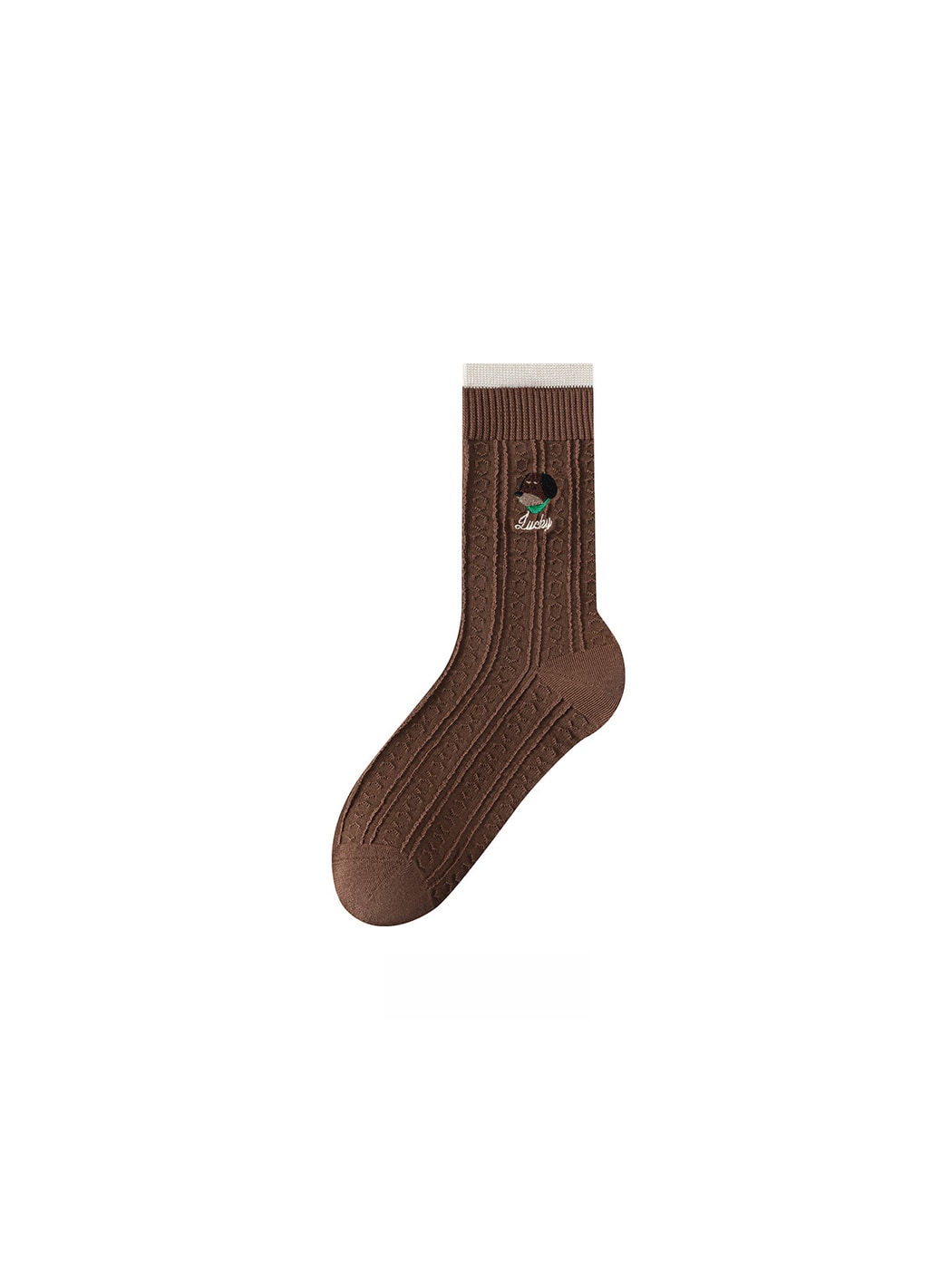 Rufia - Cute Animal Embroidery Crew Socks