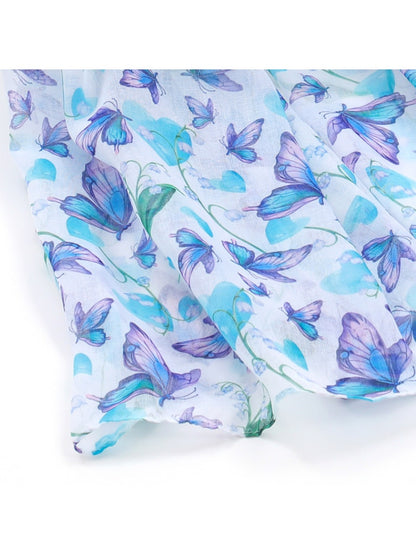 Scarvii - Lightweight Butterfly Print Scarf