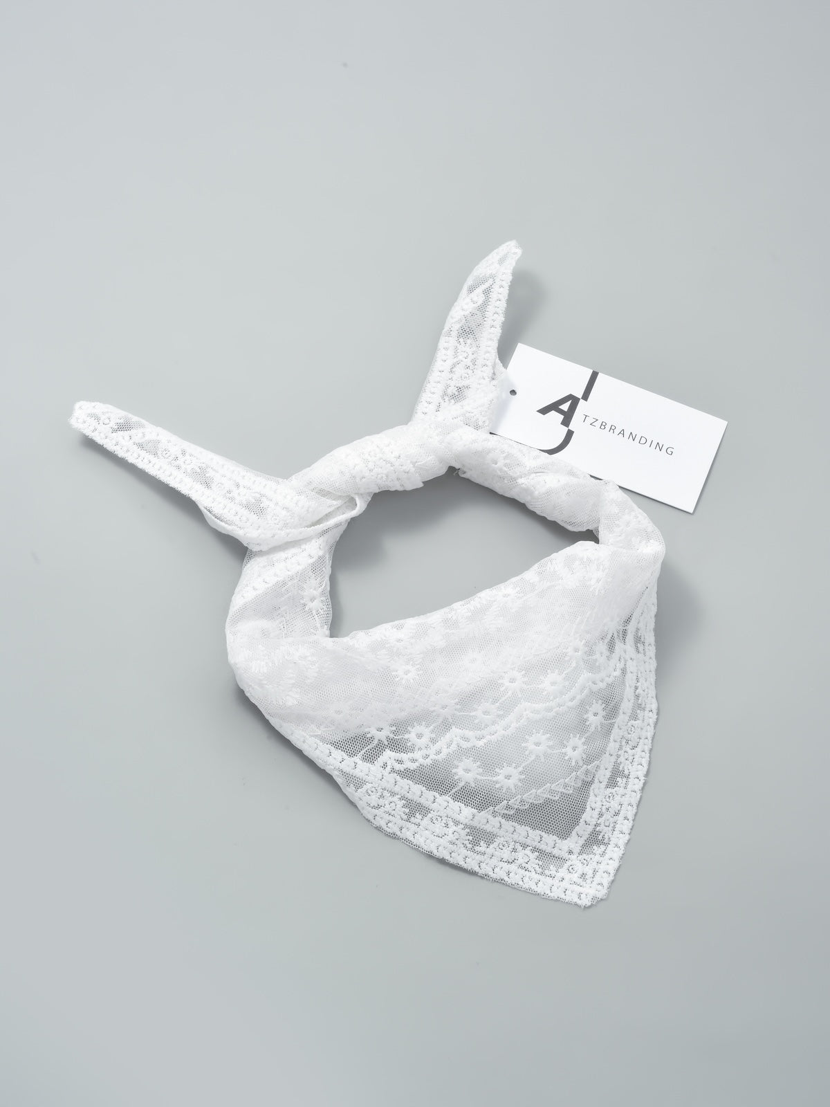White Lace Vintage Floral Headband