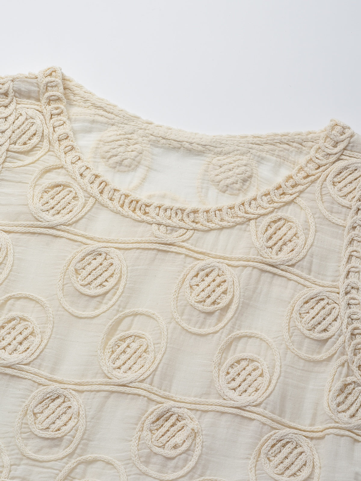 Crosa - Summer Crocheted Vest with Fringe