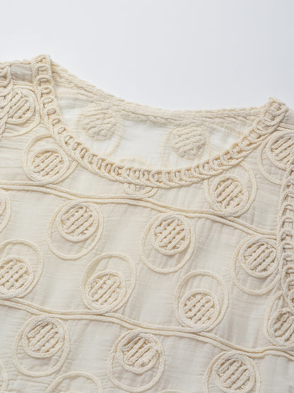 Crosa - Summer Crocheted Vest with Fringe