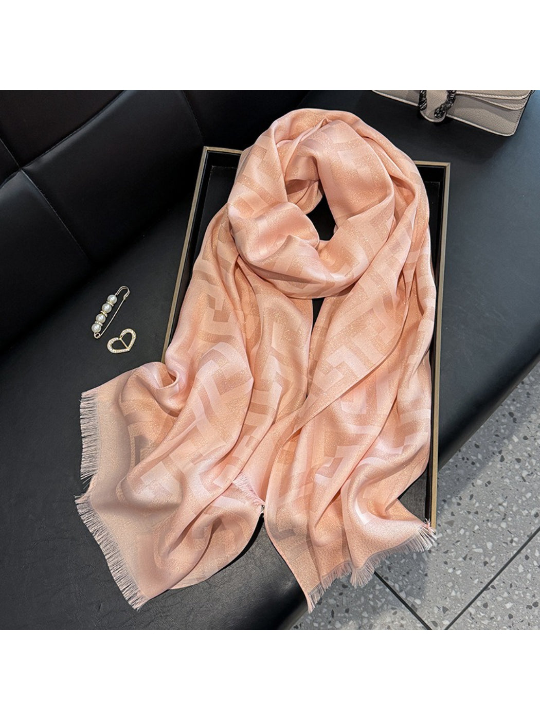 Scarvii - Subtle Geometric Soft Wrap Scarf