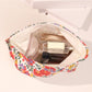 Cosbai - Flower Print Makeup Storage Pouch