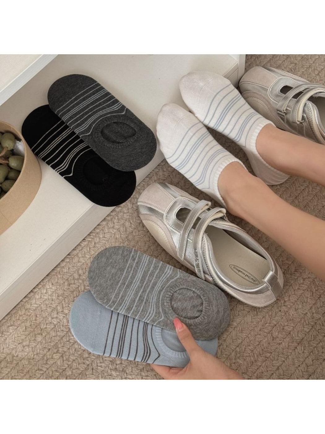 Rufia - Classic Stripe Low Cut Socks product image 1