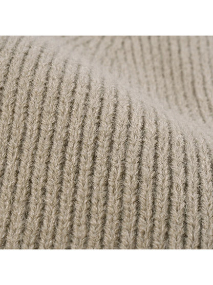 Haila - Colorblock Single-Layer Knit Beanie