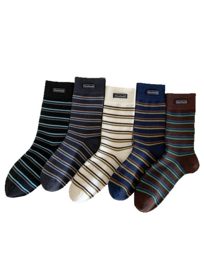 Rufia - Vintage Stripe Mid-Calf Socks