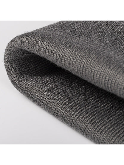 Haila - Rounded Ear Cuffed Knit Beanie