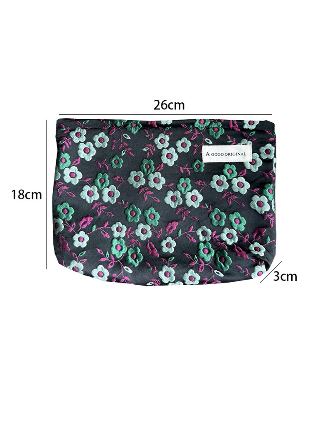 Cosbai - Makeup Bag & Pouch with Floral