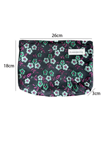 Cosbai - Makeup Bag & Pouch with Floral