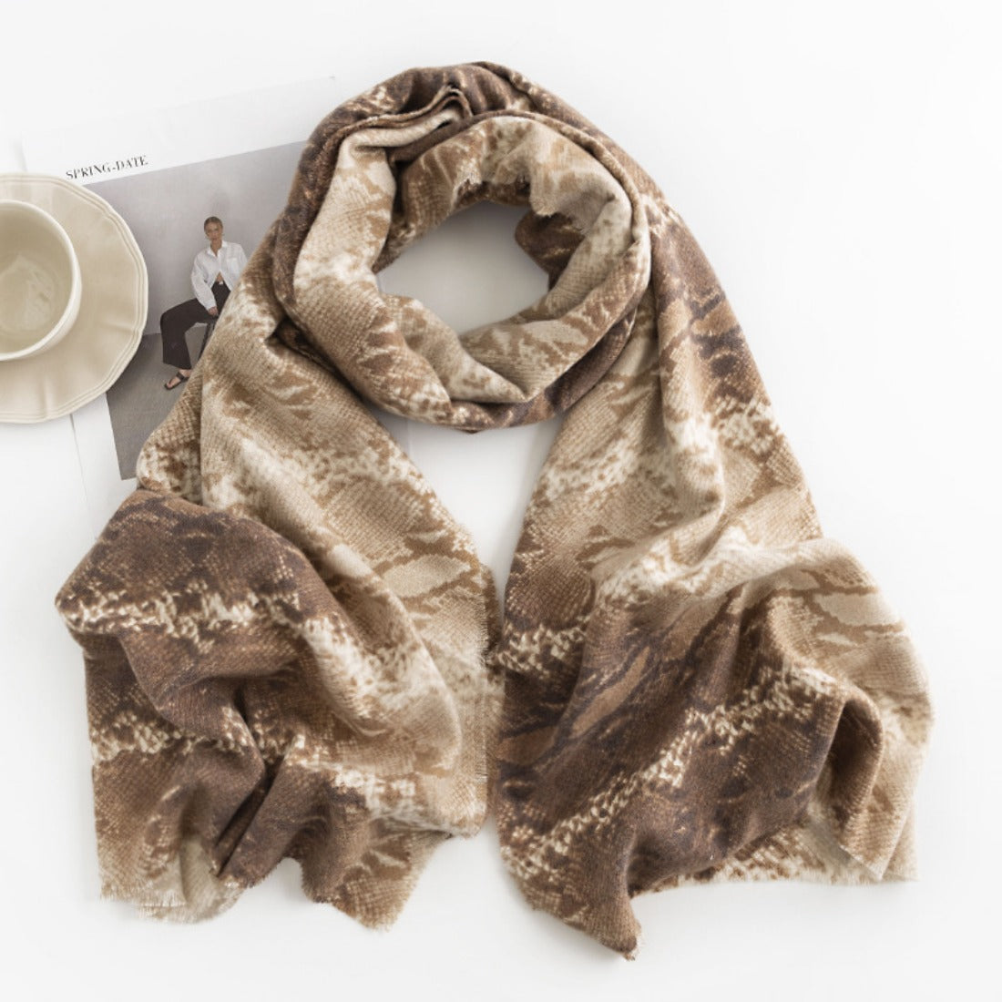 Scarvii - Snake Print Autumn-Winter Scarf