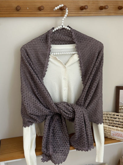Scarvii - Cozy Versatile Minimalist Solid Color Warm Scarf