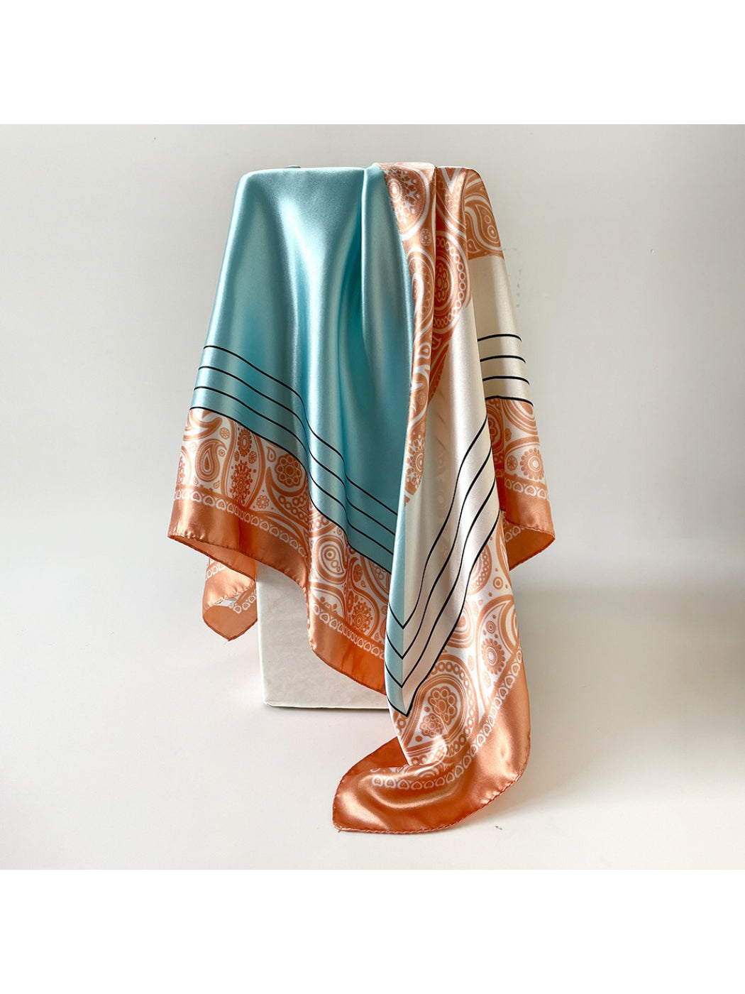 Scarvii - Elegant Paisley Square Scarf