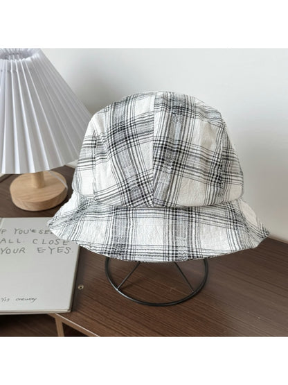 Haila - Simple Pattern Wide Brim Bucket Hat