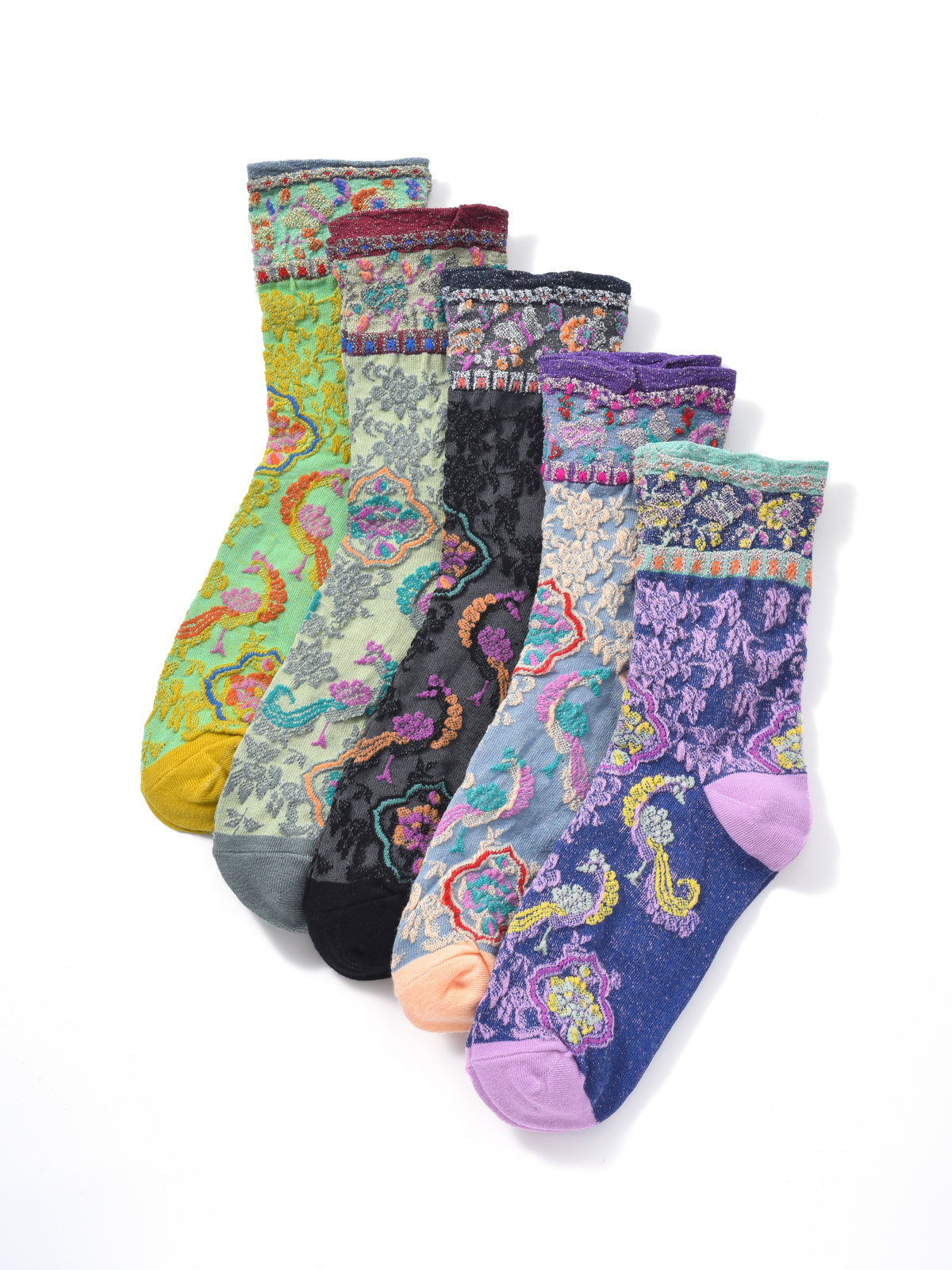 Rufia - Vintage Pattern Autumn-Winter Mid-Calf Socks