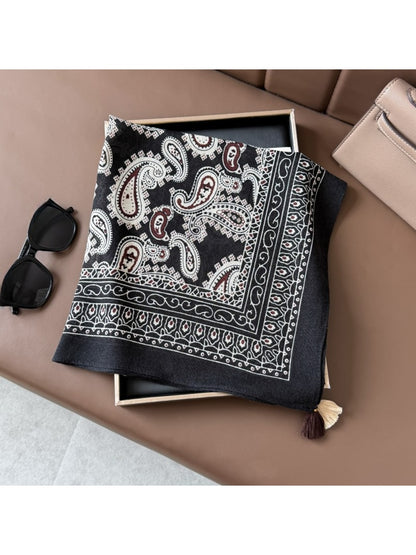 Scarvii - Paisley Border Square Scarf