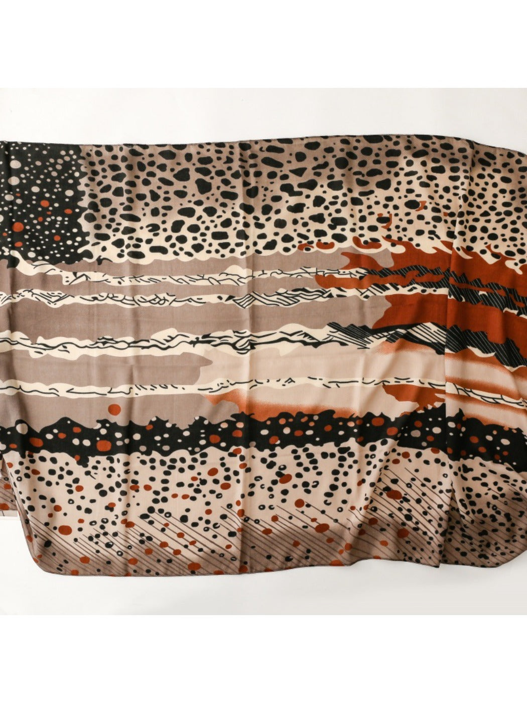 Scarvii - Autumn-Winter Irregular Polka Dot Print Scarf