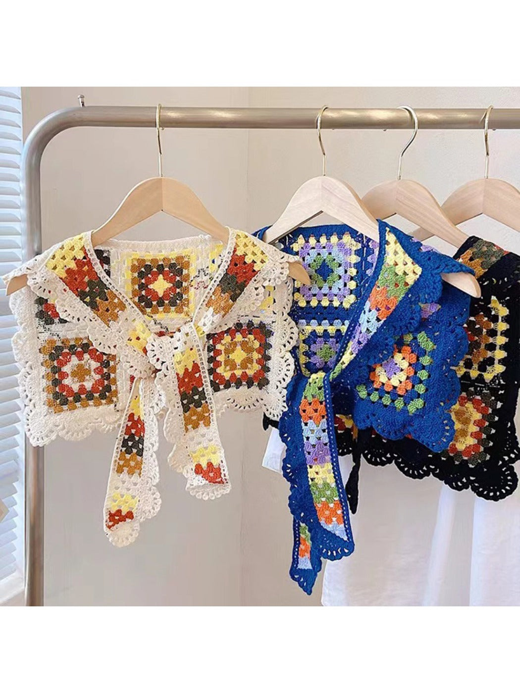 Crosa - Bohemian Crochet Shawl Wrap