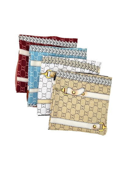 Scarvii - Chains Print Fashion Square Scarf