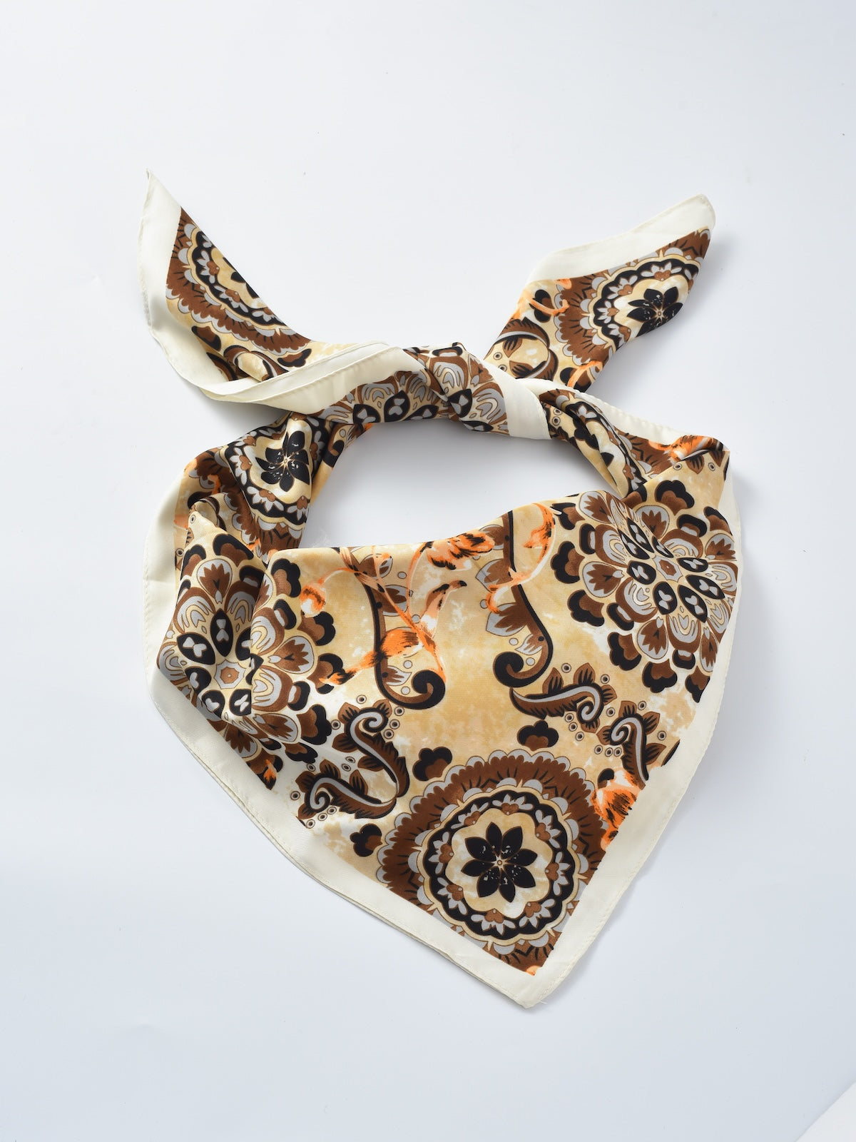 Scarvii - Floral Print Square Scarf