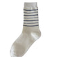 Rufia - White Mid-calf Socks with Various Patterns – 7 Options