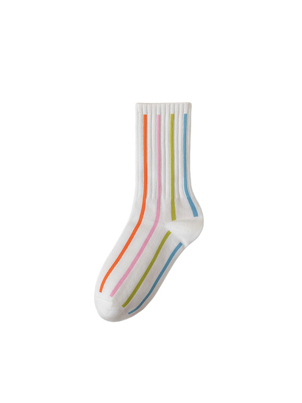 Rufia - Soft Color Stripe Ribbed Crew Socks product image 4