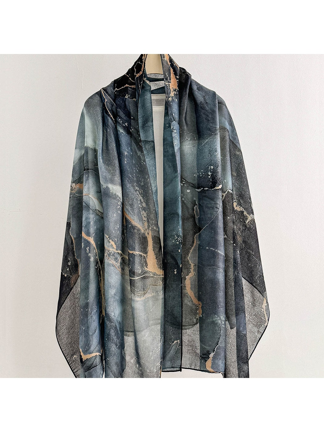 Scarvii - Flowing Floral Print Summer Wrap Scarf