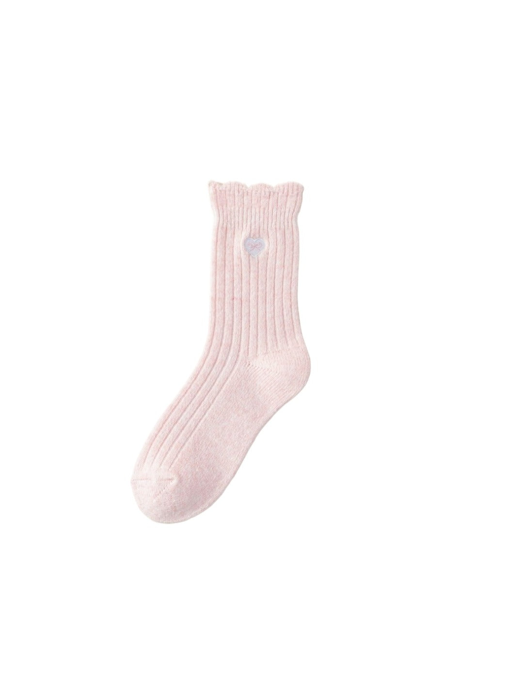 Rufia – Bow & Heart Embroidered Winter Socks