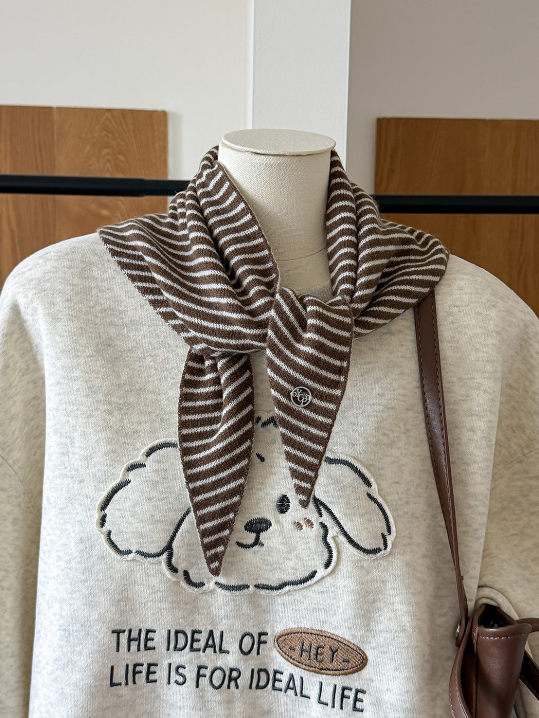 Scarvii - Narrow Stripe Triangle Scarf