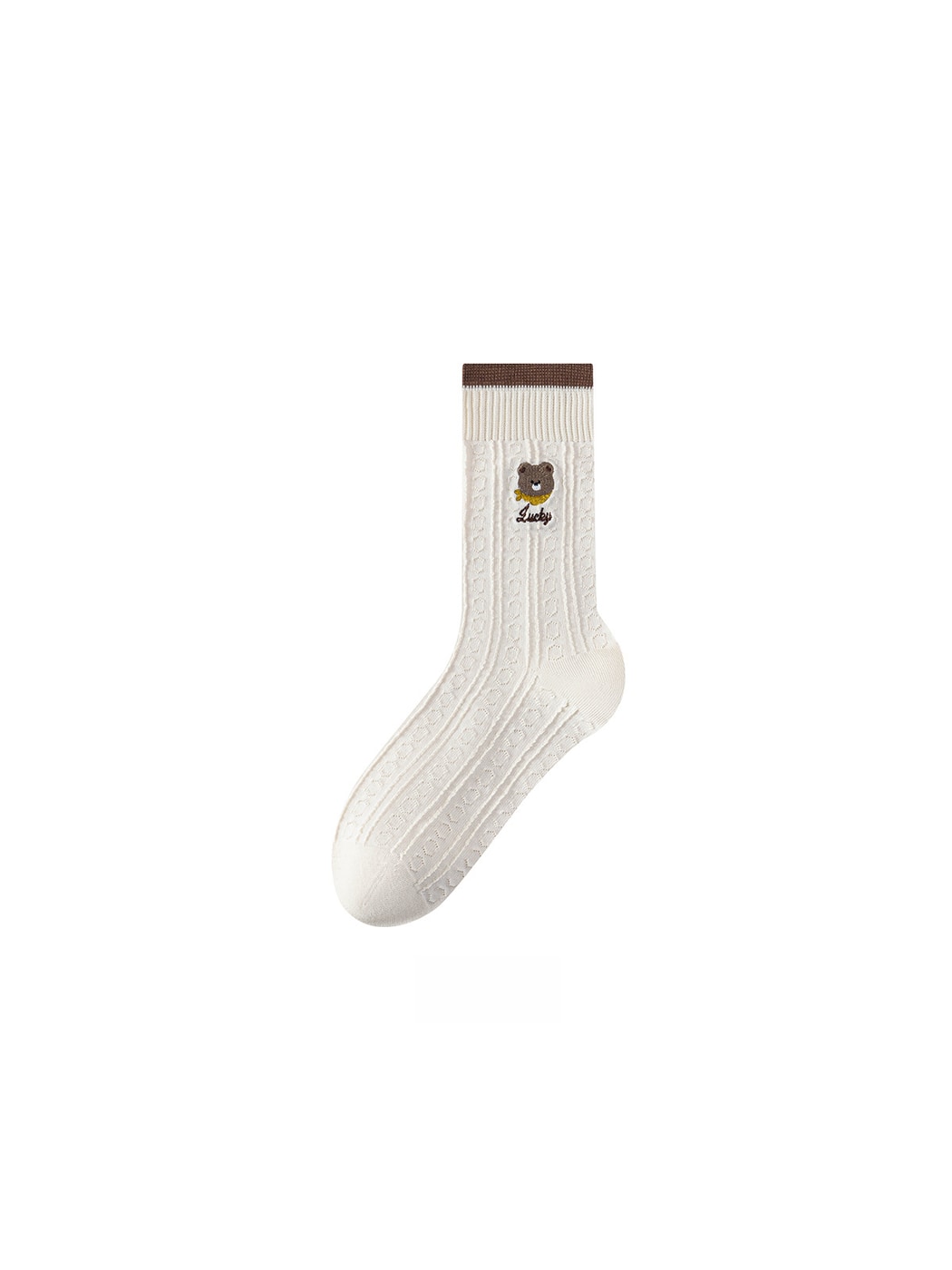 Rufia - Cute Animal Embroidery Crew Socks