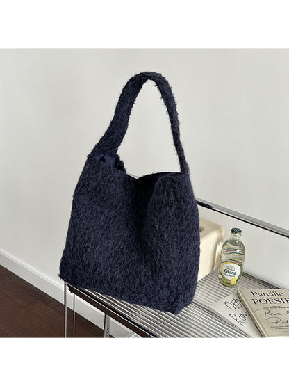 Cosbai – Winter Plush Bucket Bag & Handbag