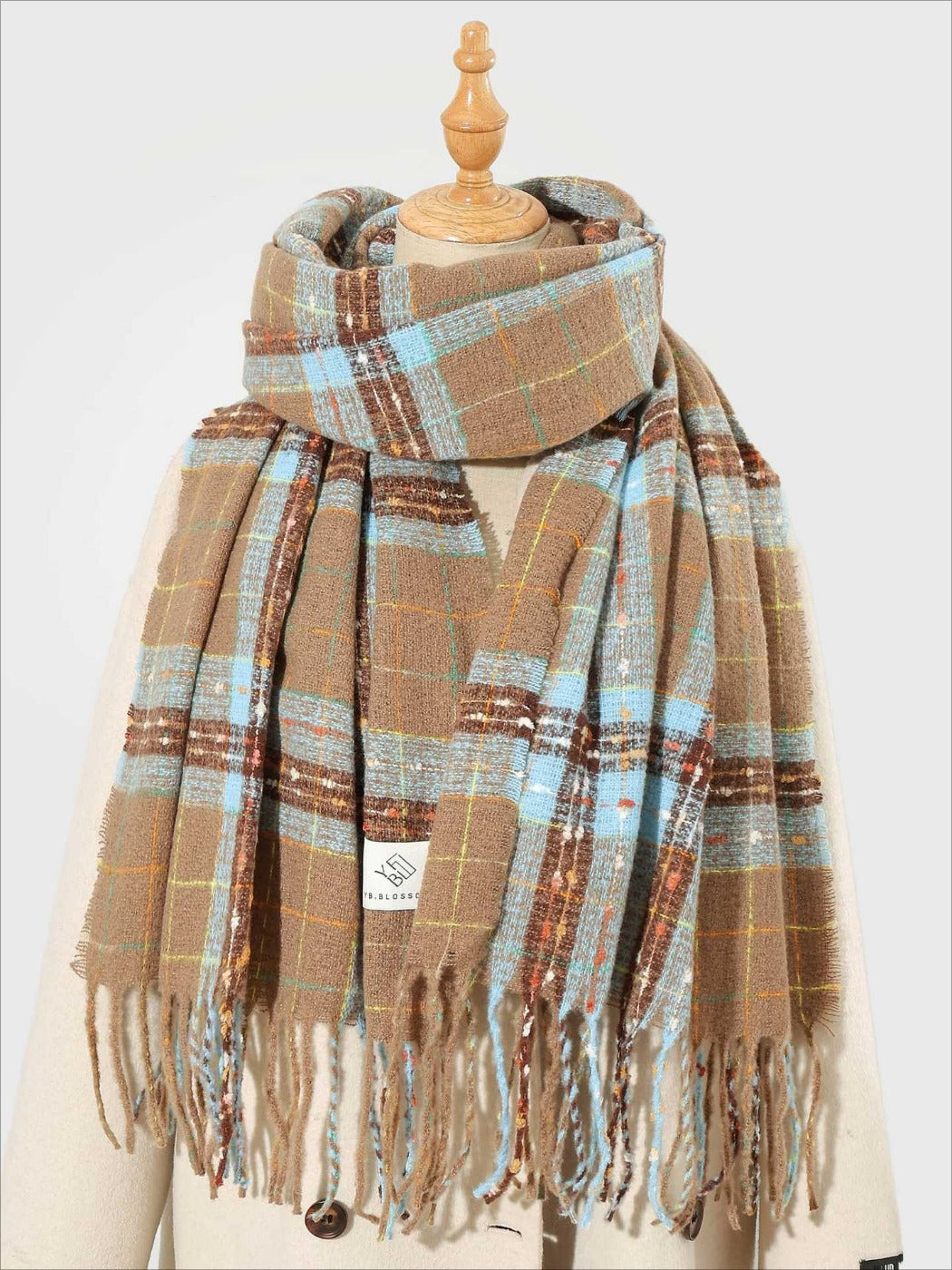 Scarvii - Timeless Stylish Classic Plaid Warm Scarf
