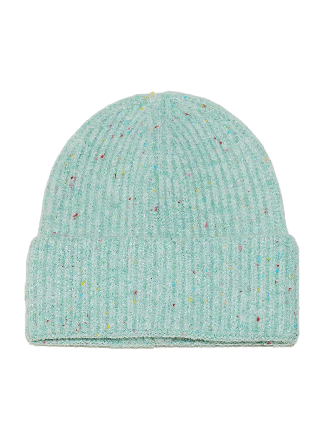 Haila Speckled Ribbed Knit Beanie