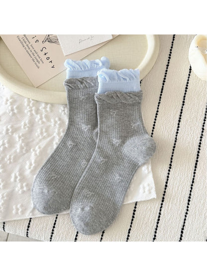Rufia - Cute Bow Ruffle Crew Socks product image 8