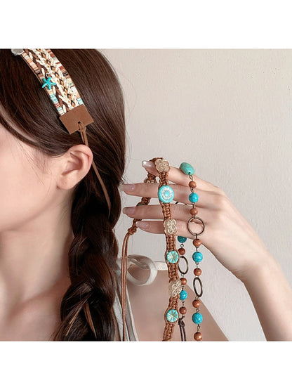 Close-up of Beco Boho ring detail waist belt showing metal ring and strap texture
